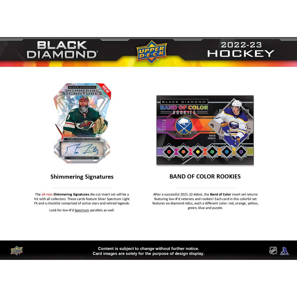 2022-23 Upper Deck NHL Black Diamond Hobby Box - Sports Cards Norge