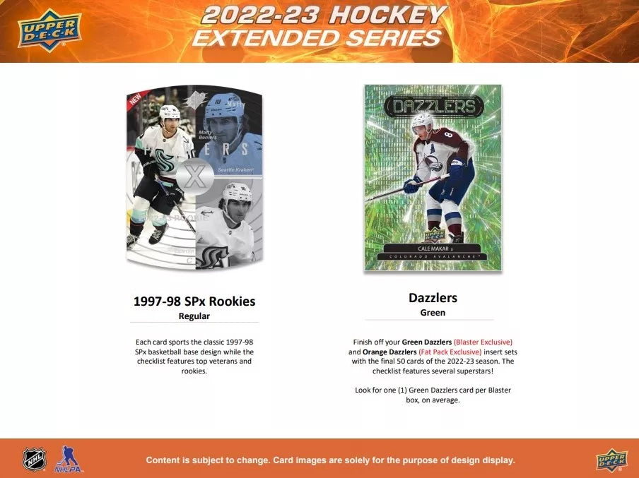 2022-23 Upper Deck NHL Extended Fat Pack