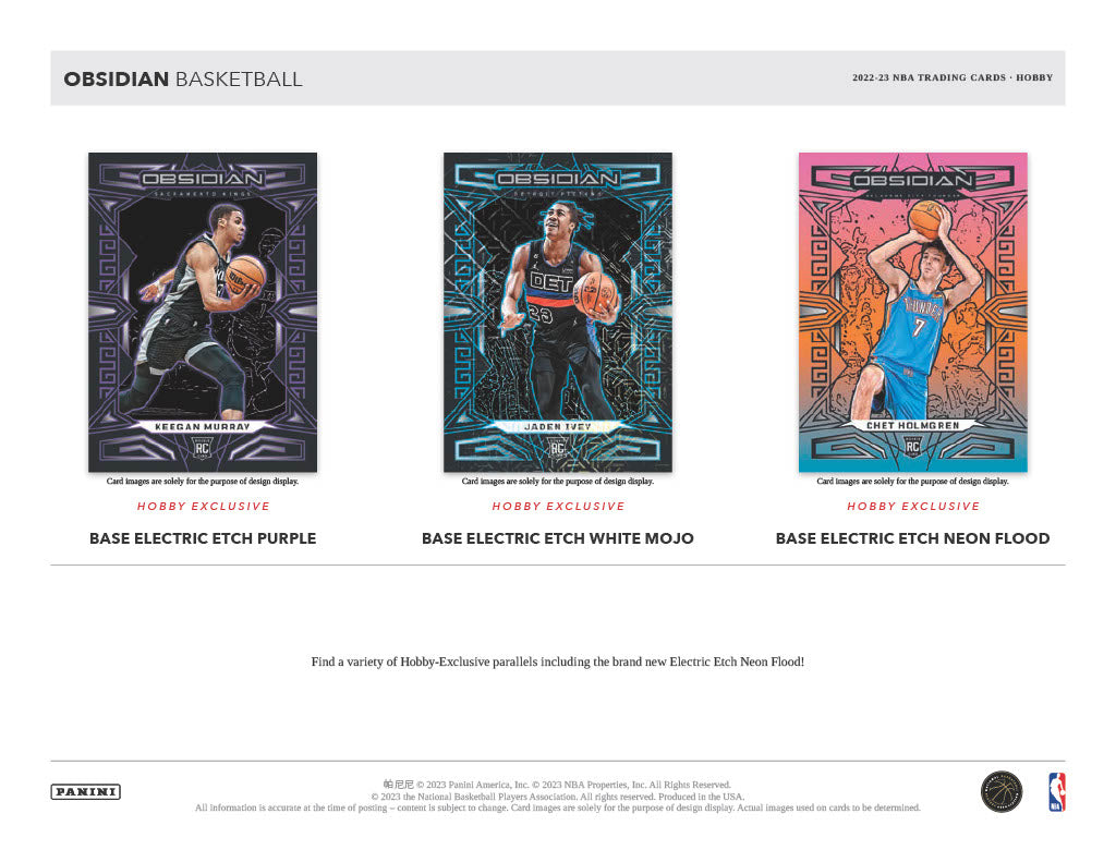 2022-23 Panini Obsidian Basketball Hobby - Sports Cards Norge