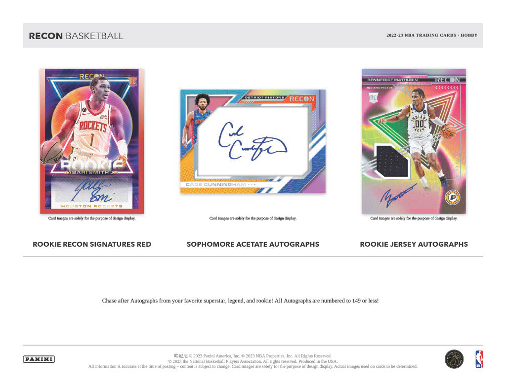 2022-23 Panini Recon Basketball Hobby - Sports Cards Norge