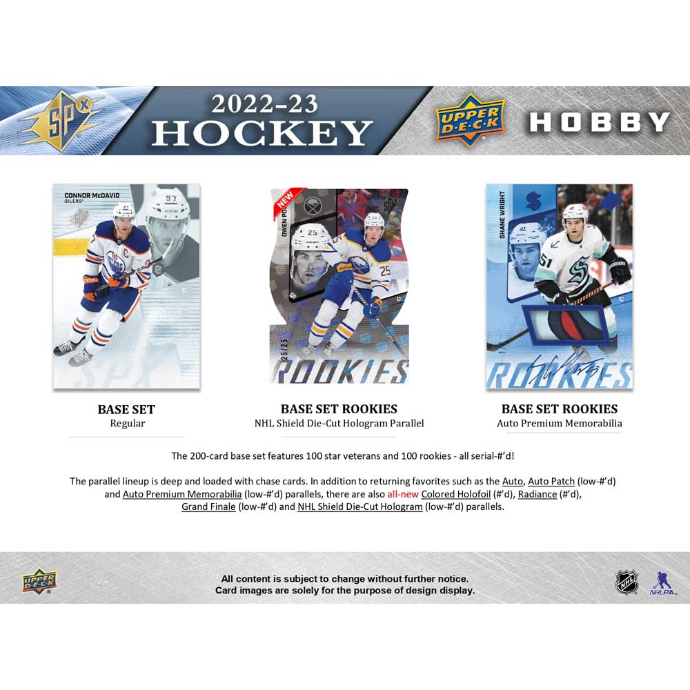 2022-23 Upper Deck NHL SPx Hobby - Sports Cards Norge