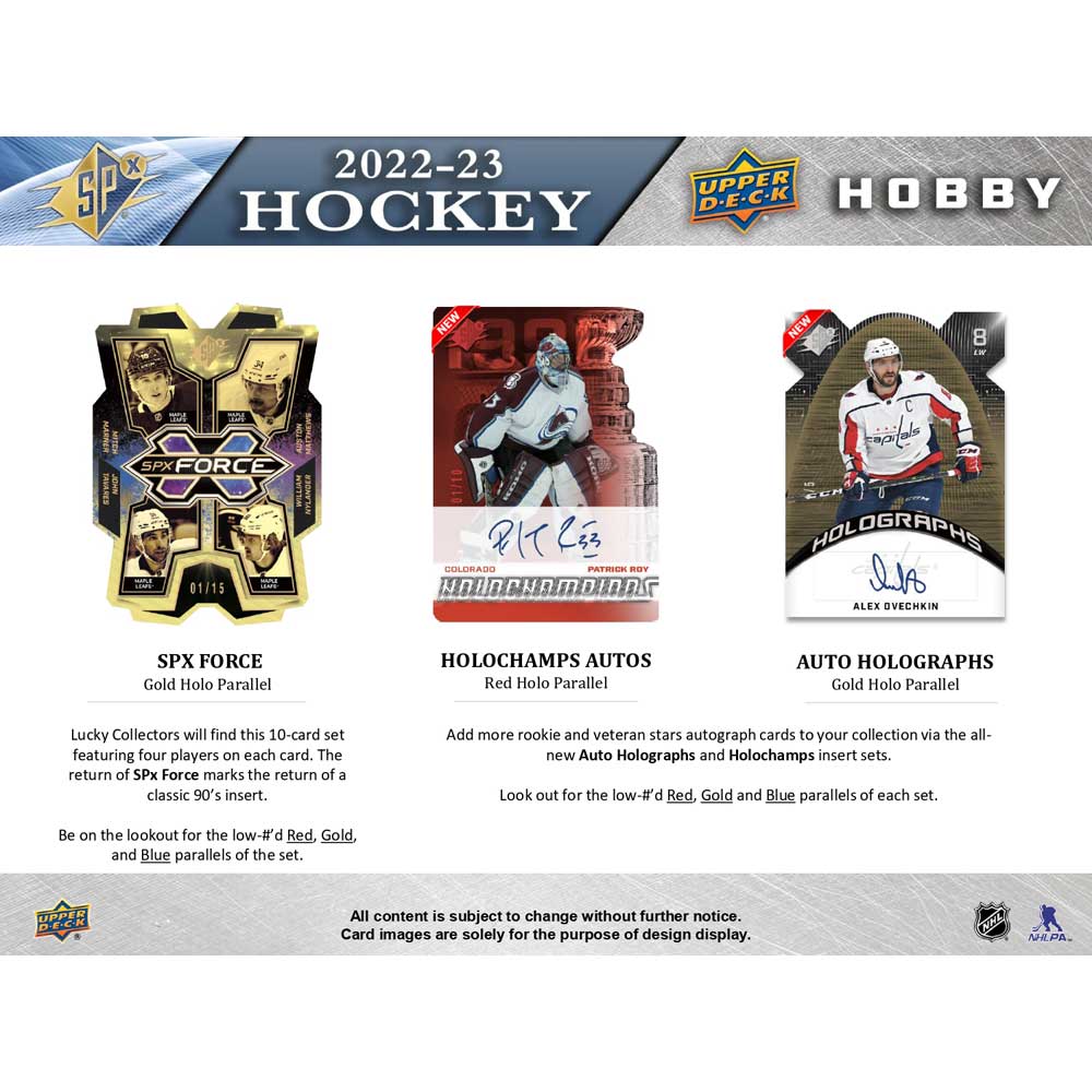 2022-23 Upper Deck NHL SPx Hobby - Sports Cards Norge