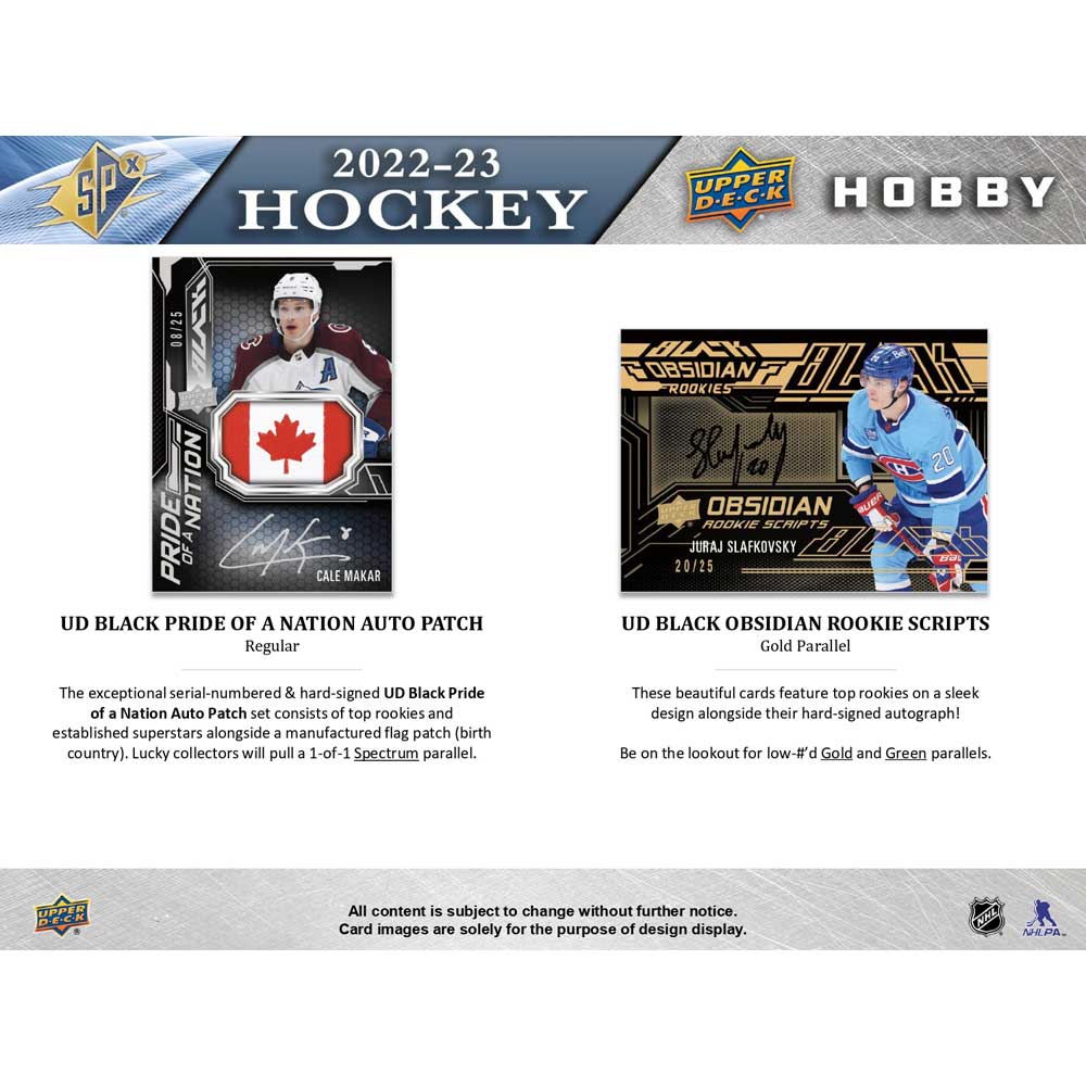 2022-23 Upper Deck NHL SPx Hobby - Sports Cards Norge