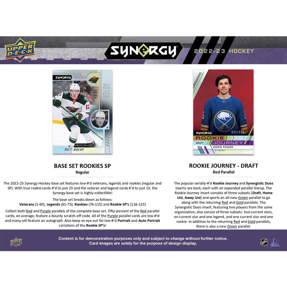 2022-23 Upper Deck NHL Synergy Hobby - Sports Cards Norge