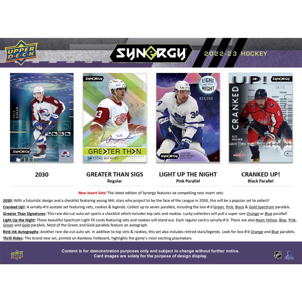 2022-23 Upper Deck NHL Synergy Hobby - Sports Cards Norge