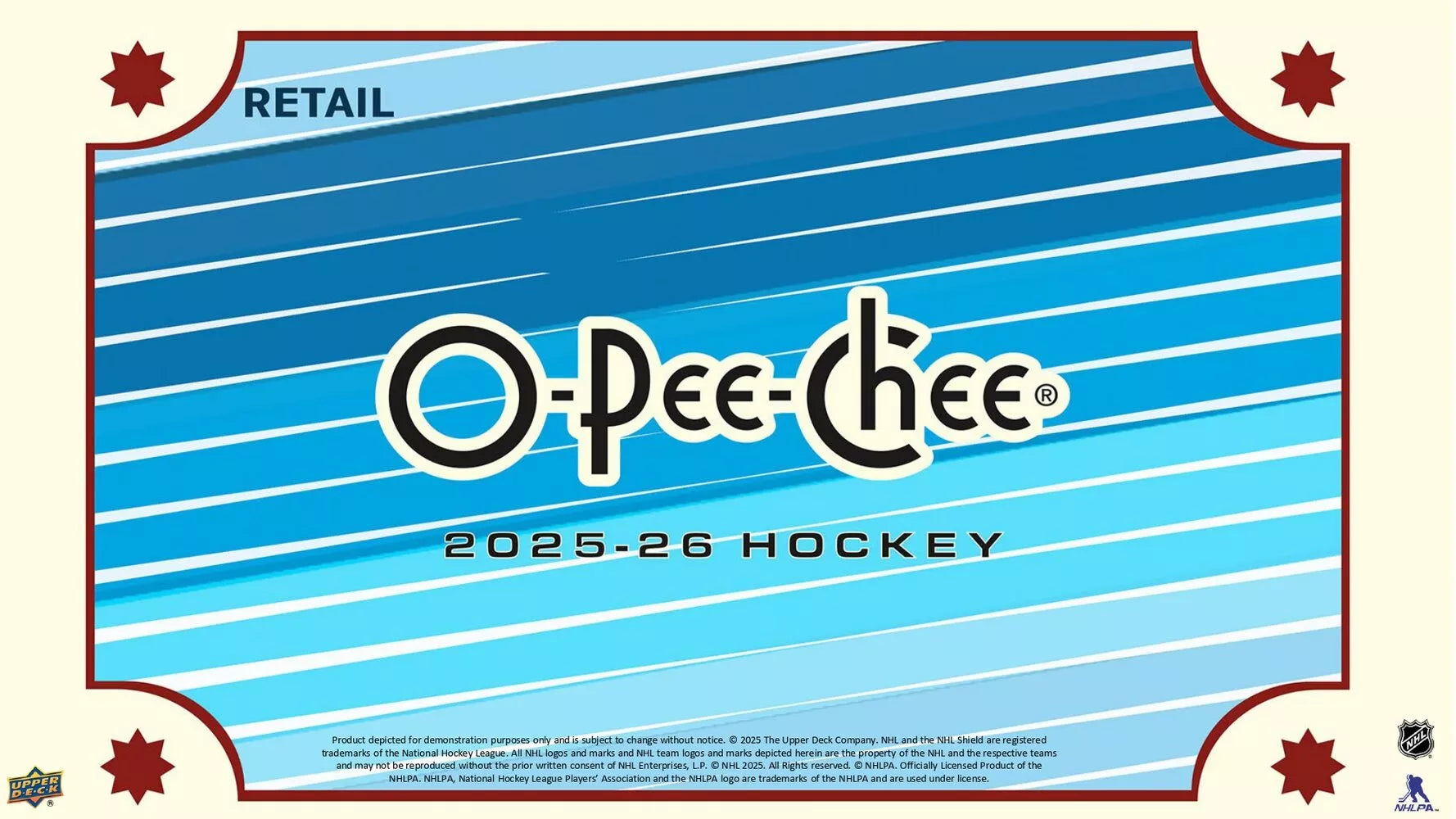 2025-26 Upper Deck NHL O-Pee-Chee Blaster Box - Sports Cards Norge