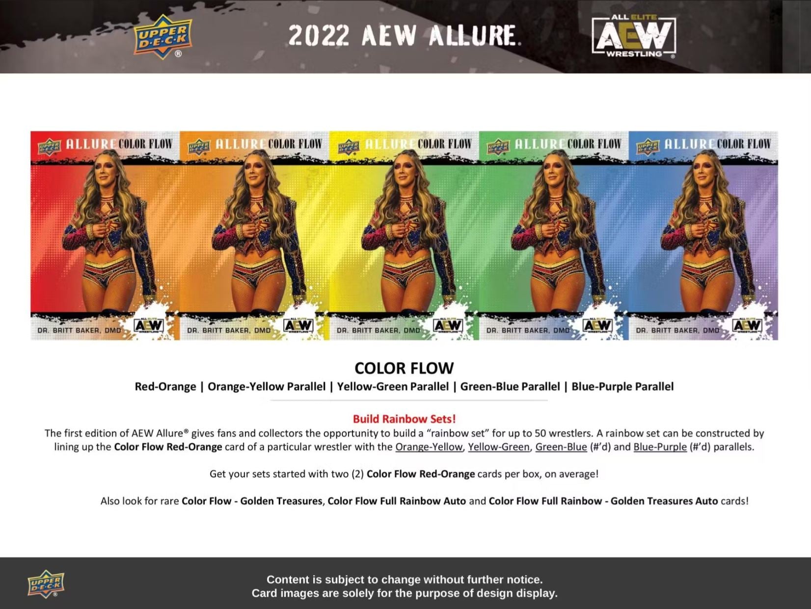 2022 UD All Elite Wrestling (AEW) Allure Hobby - Sports Cards Norge