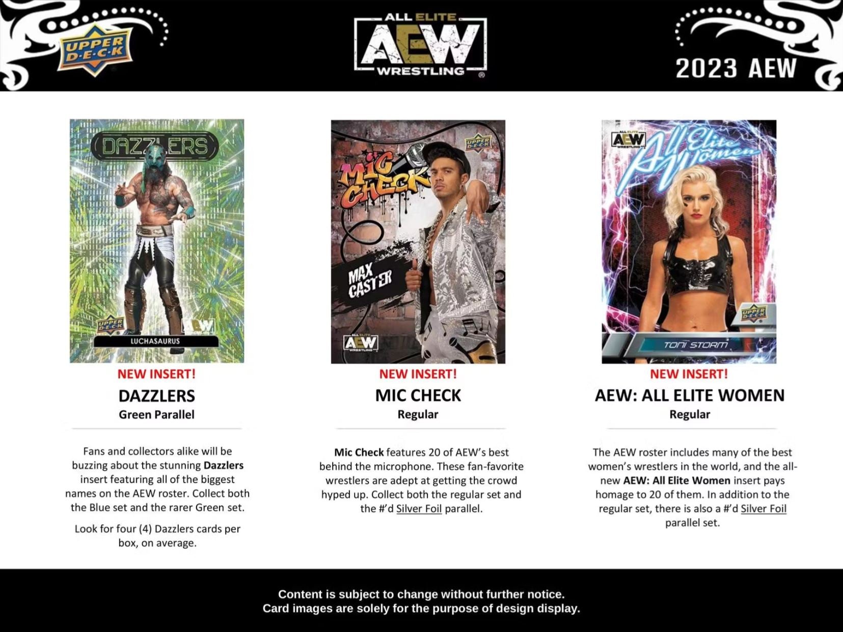 2023 Upper Deck All Elite Wrestling (AEW) - Sports Cards Norge