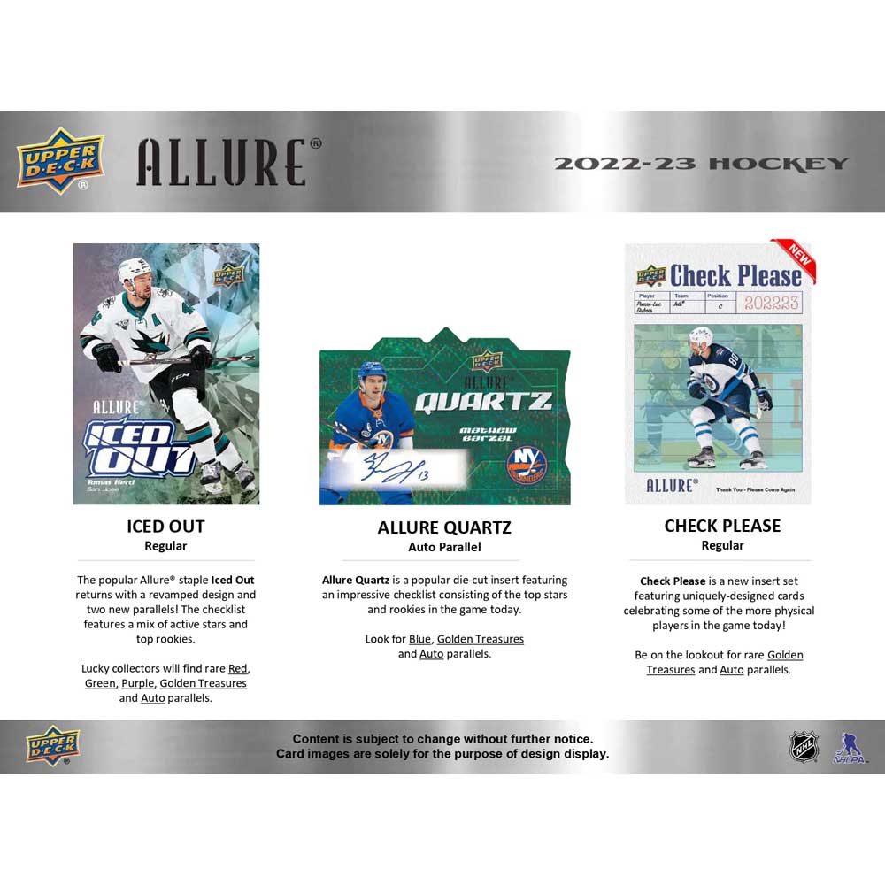 2022-23 Upper Deck NHL Allure Hobby - Sports Cards Norge