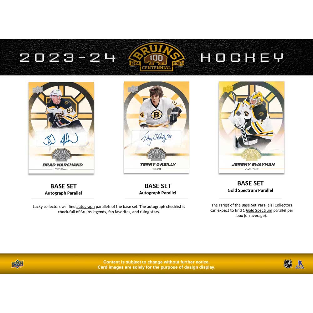 2023-24 Upper Deck Boston Bruins Centennial Box Set - Sports Cards Norge