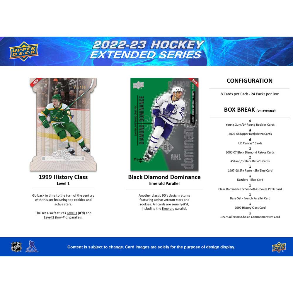 2022-23 Upper Deck Extended Series Hobby - Sports Cards Norge