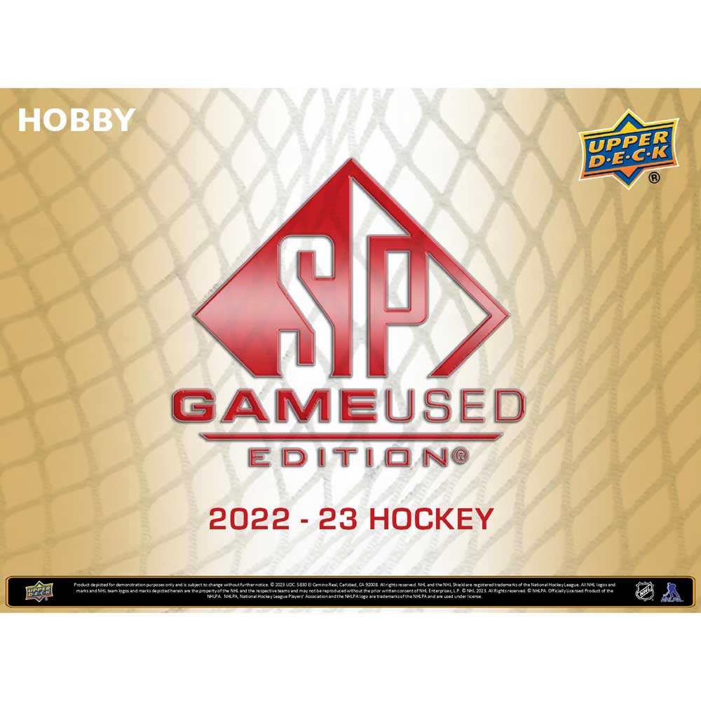 2022-23 Upper Deck NHL SP Game-Used Hobby Box - Sports Cards Norge