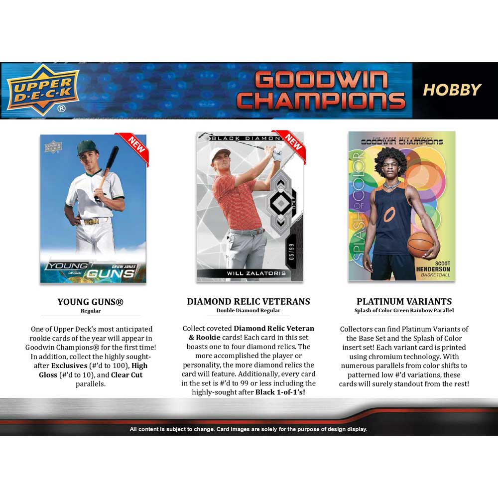 2023 Upper Deck Goodwin Champions Hobby - Sports Cards Norge