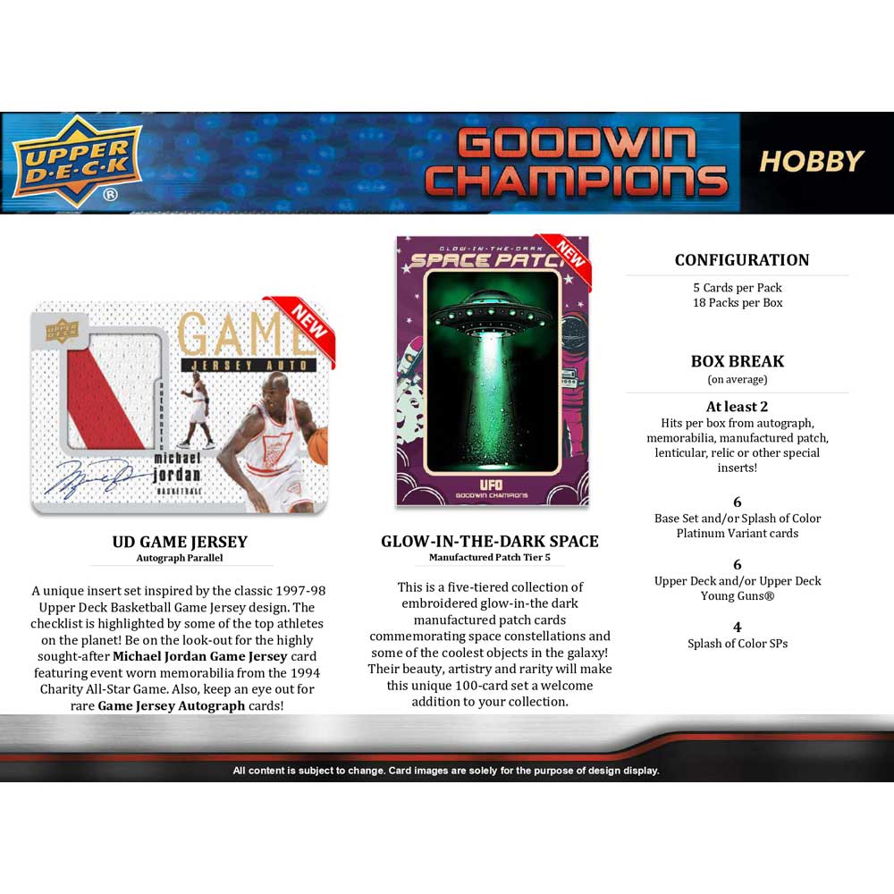 2023 Upper Deck Goodwin Champions Hobby - Sports Cards Norge