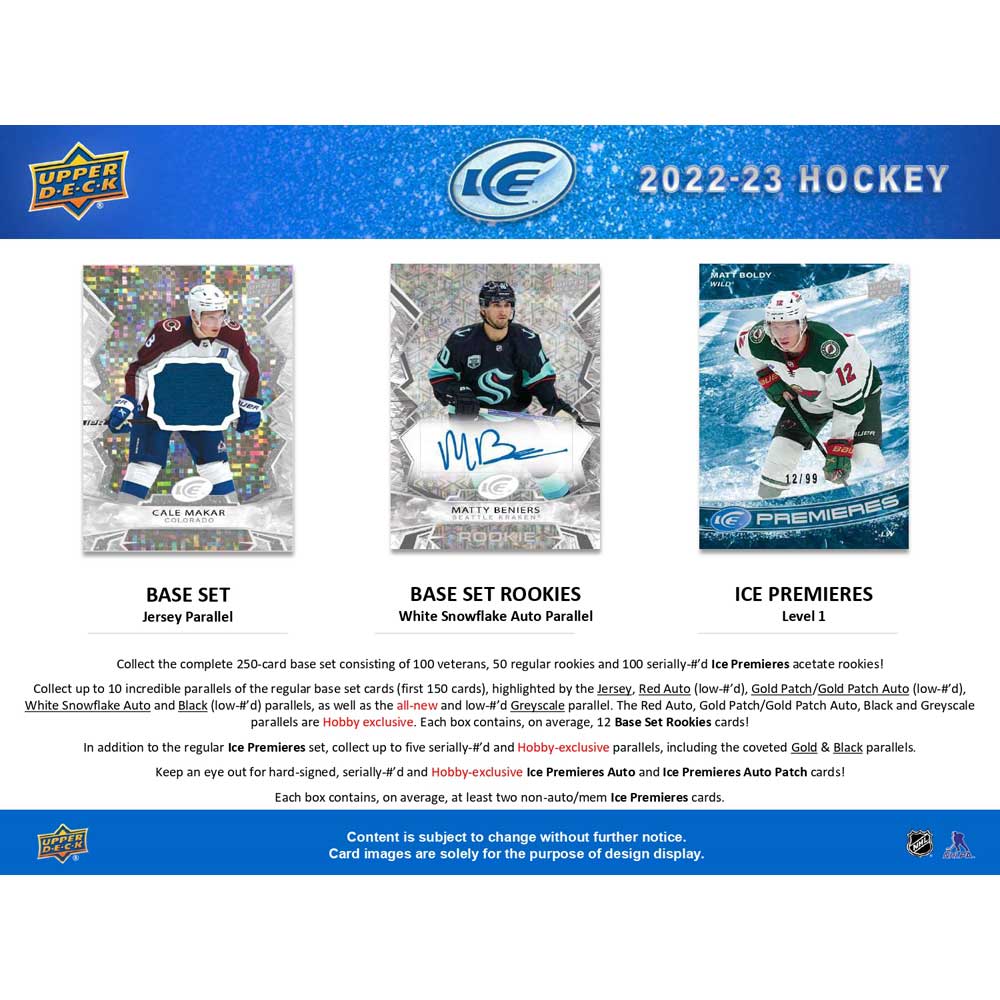 2022-23 Upper Deck NHL ICE Hobby - Sports Cards Norge