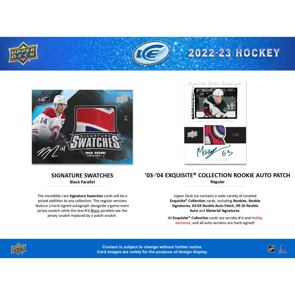 2022-23 Upper Deck NHL ICE Hobby - Sports Cards Norge