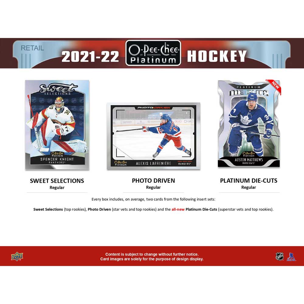 2021-22 Upper Dech NHL O-Pee-Chee Platinum Blaster Box - Sports Cards Norge