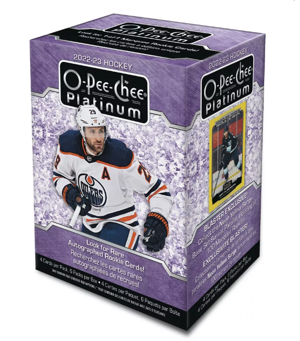 2022-23 Upper Deck NHL O-Pee-Chee Platinum Blaster - Sports Cards Norge