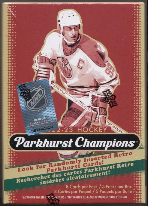 2022-23 Upper Deck NHL Parkhurst Champions Blaster Box - Sports Cards Norge