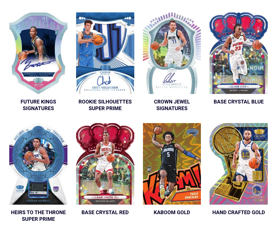 2022-23 Panini Crown Royale Basketball Hobby - Sports Cards Norge