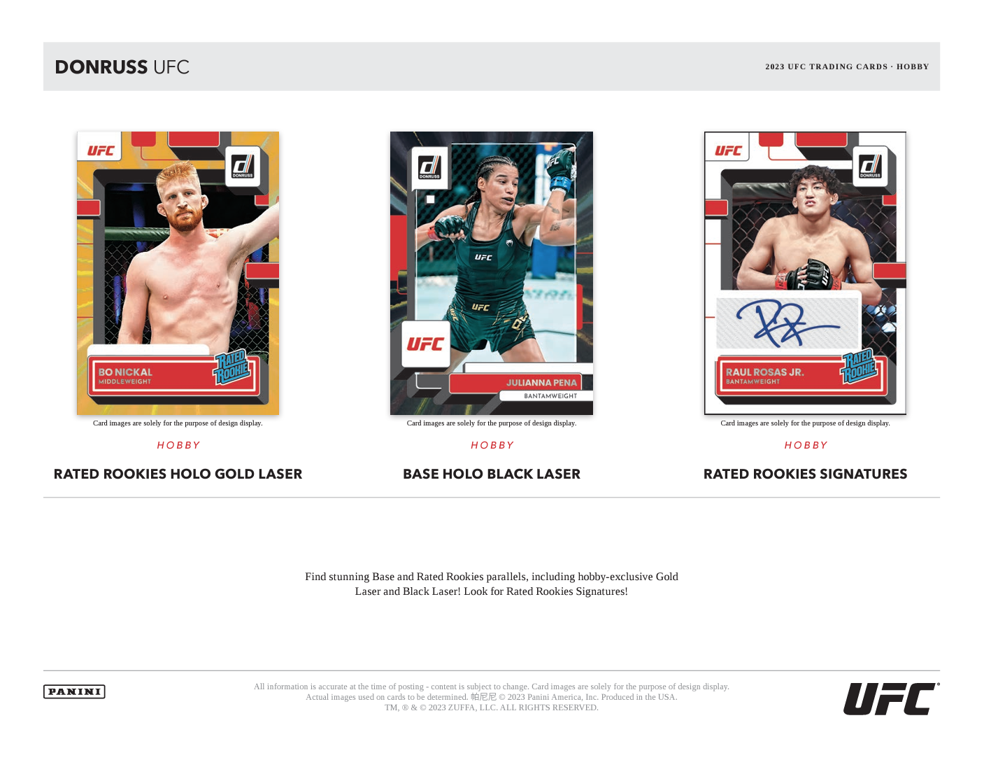 2023 Panini Donruss UFC Hobby - Sports Cards Norge