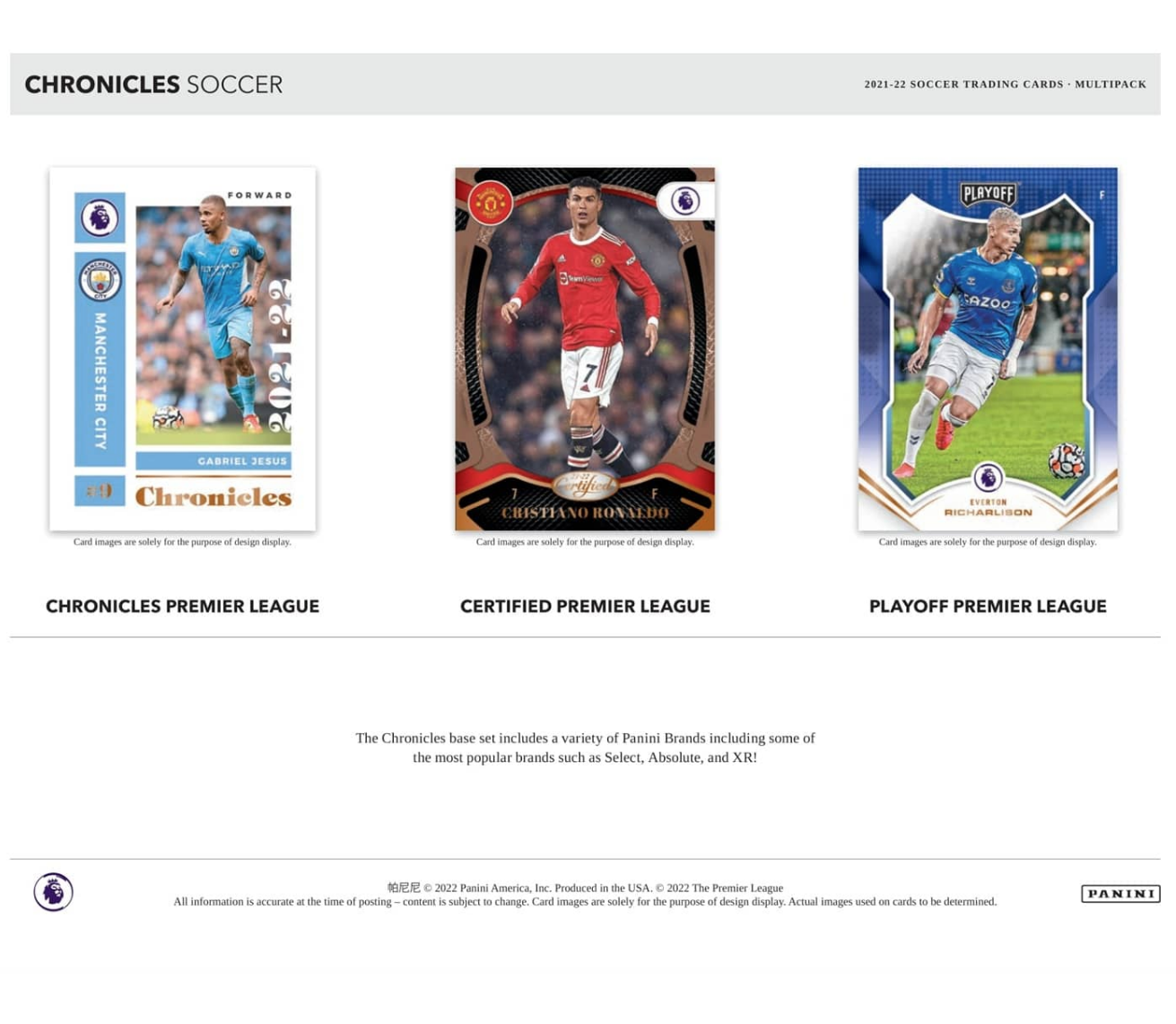 2021-22 Panini Chronicles Soccer Multi Pack - Sports Cards Norge