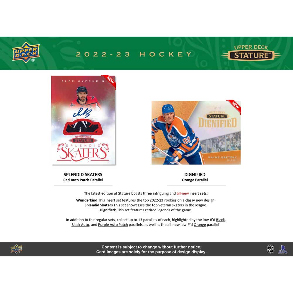 2022-23 Upper Deck NHL Stature Hobby - Sports Cards Norge