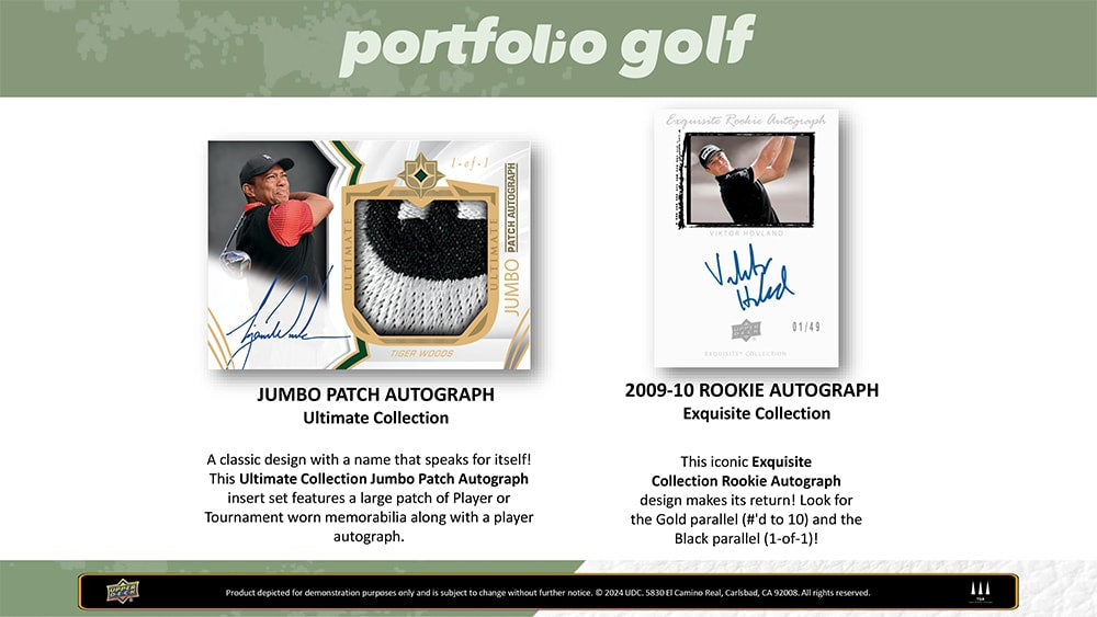 2024 Upper Deck Portfolio Golf Hobby - Sports Cards Norge