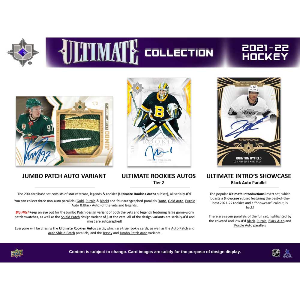 2021-22 Upper Deck NHL Ultimate Collection - Sports Cards Norge