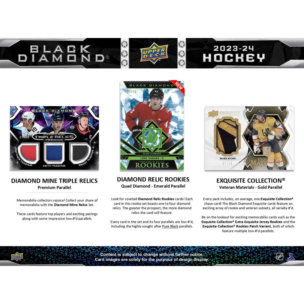 2023-24 Upper Deck NHL Black Diamond Hobby - Sports Cards Norge