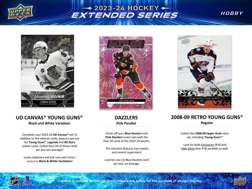 2023-24 Upper Deck NHL Extended Series Hobby - Sports Cards Norge