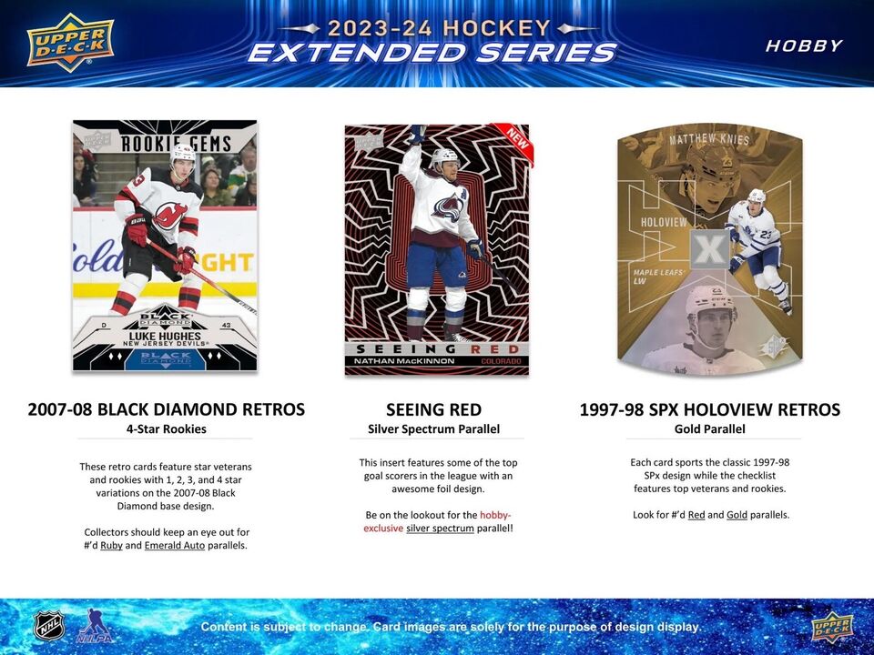 2023-24 Upper Deck NHL Extended Series Hobby - Sports Cards Norge