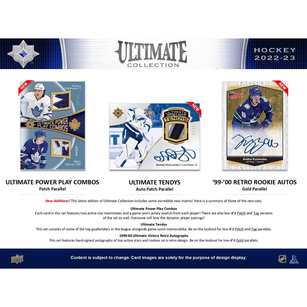 2022-23 Upper Deck NHL Ultimate Collection - Sports Cards Norge