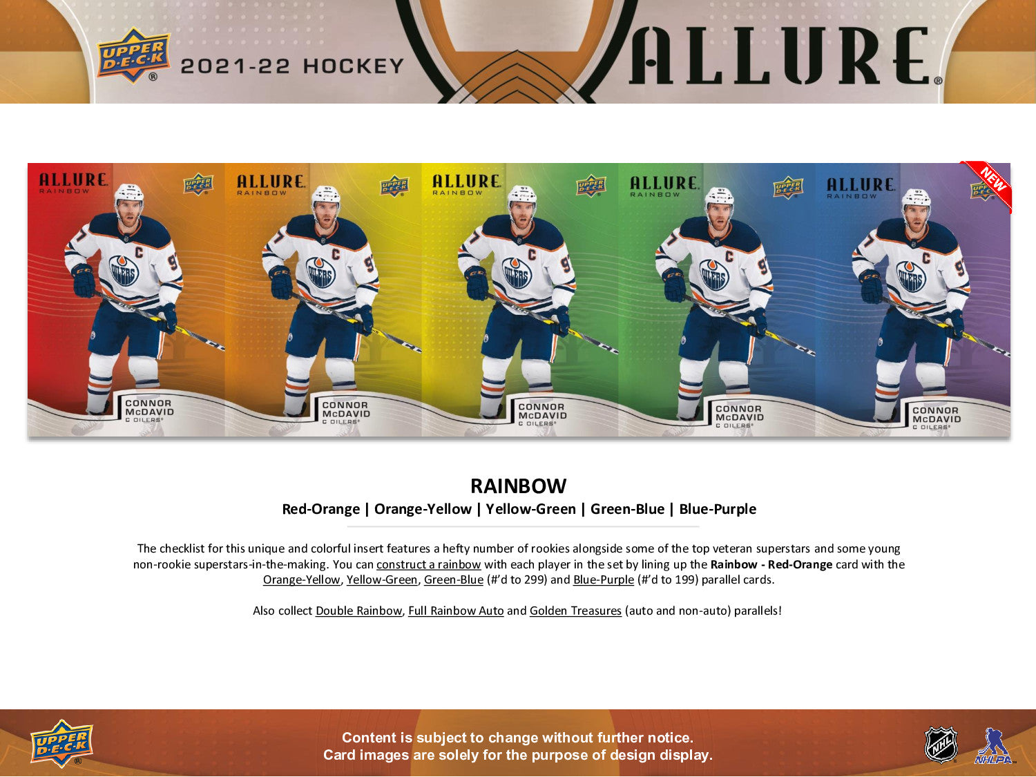 2021-22 Upper Deck NHL Allure Hobby - Sports Cards Norge