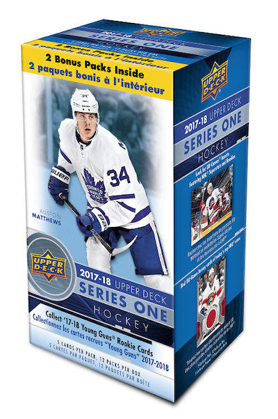 2017-18 Upper Deck NHL Series 1 Blaster Box - Sports Cards Norge