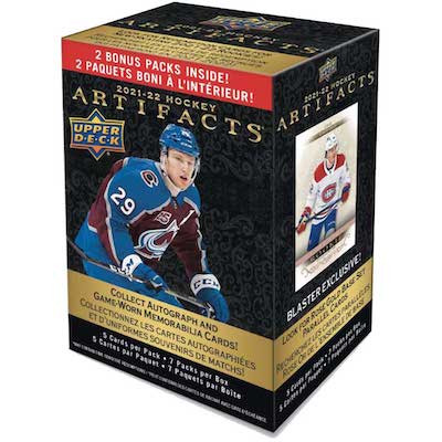 2021-22 Upper Deck NHL Artifacts Blaster Box - Sports Cards Norge