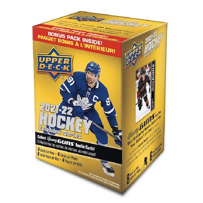 2021-22 Upper Deck NHL Extended Series Blaster Box - Sports Cards Norge