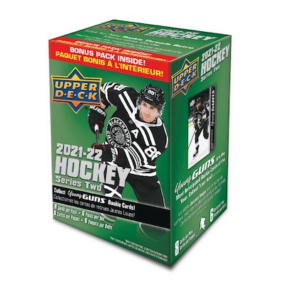 2021-22 Upper Deck NHL Series 2 Blaster Box - Sports Cards Norge