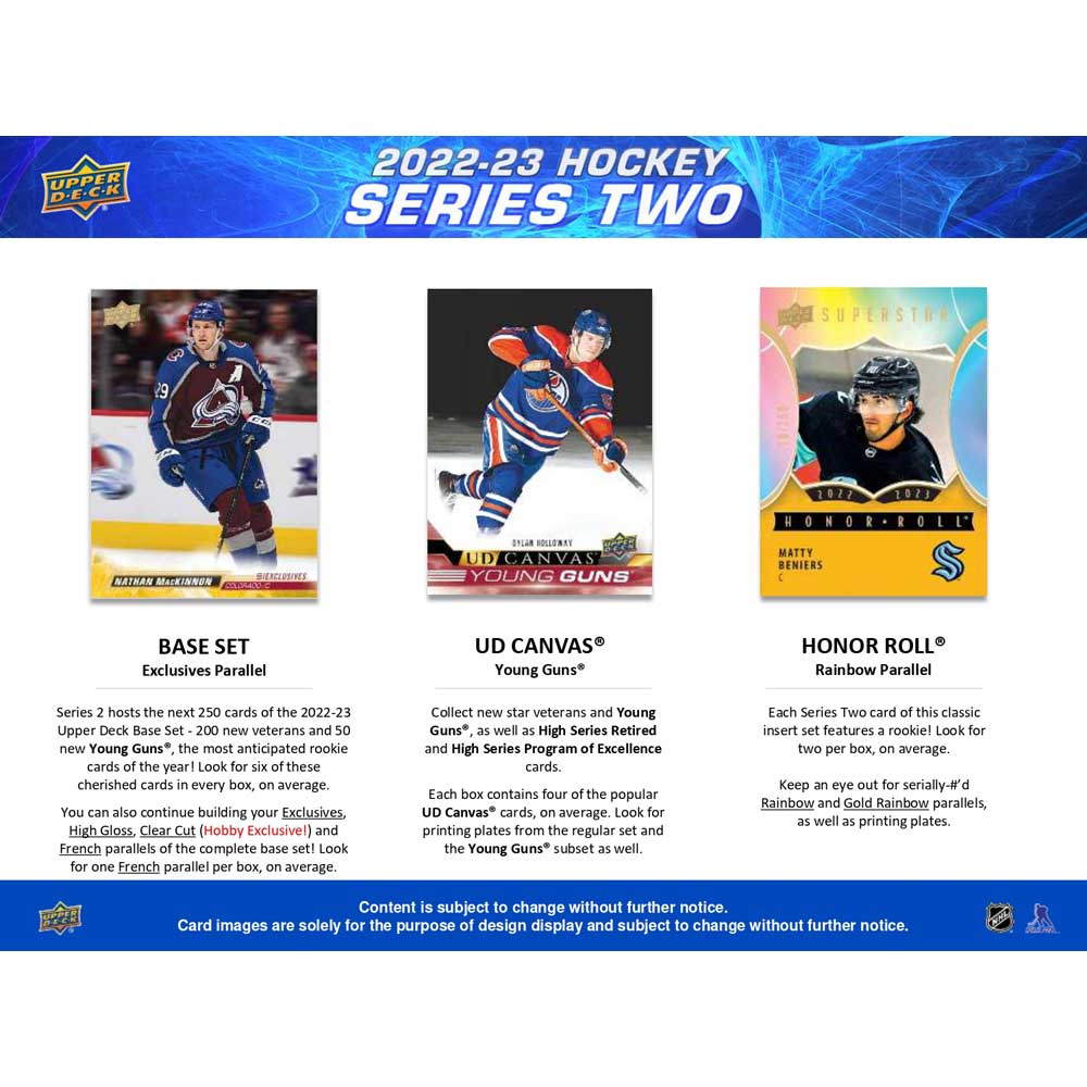 2022-23 Upper Deck NHL Series 2 Hobby - Sports Cards Norge