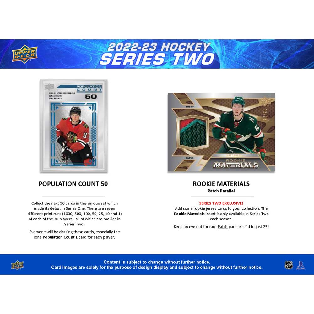 2022-23 Upper Deck NHL Series 2 Hobby - Sports Cards Norge