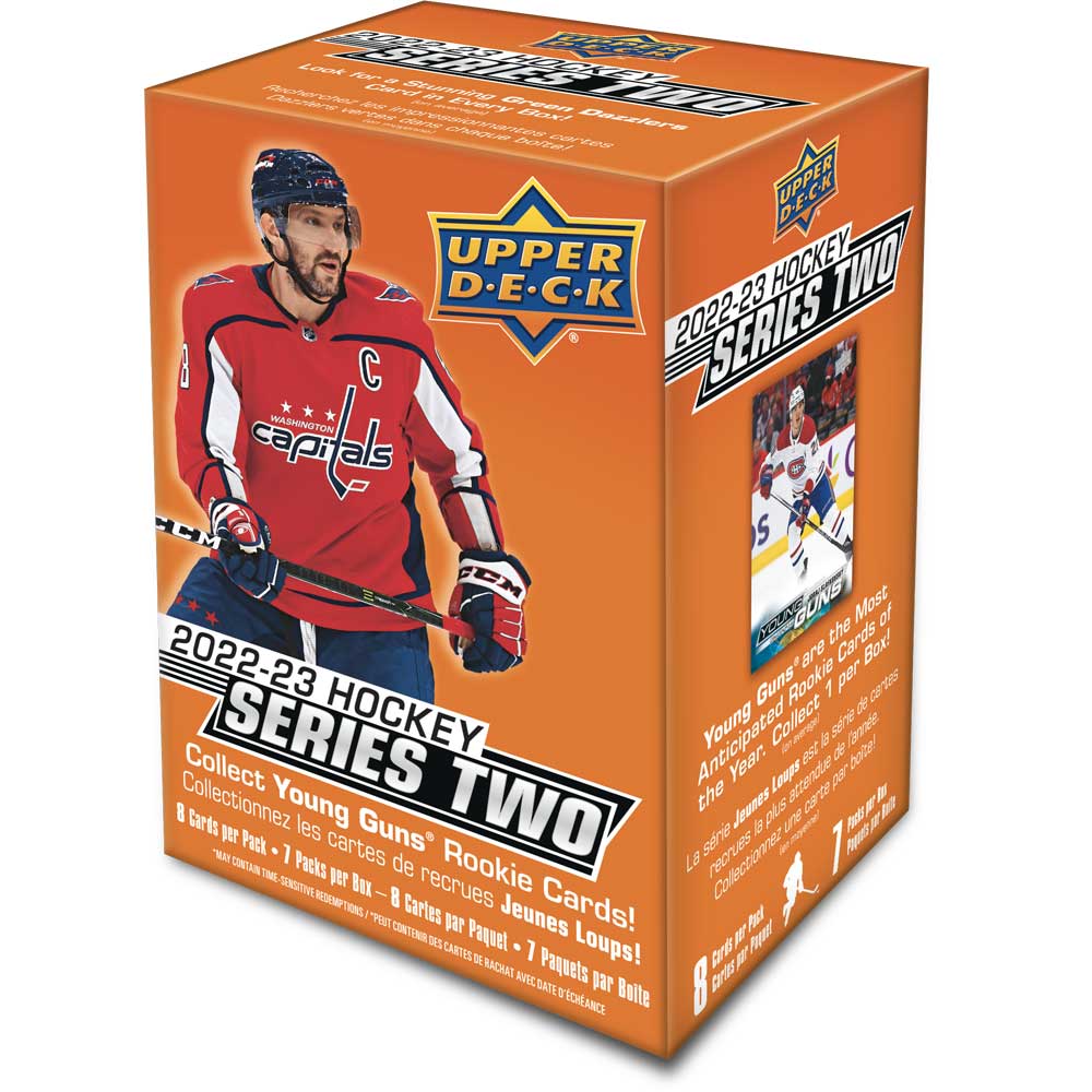 2022-23 Upper Deck NHL Series 2 Blaster Box - Sports Cards Norge
