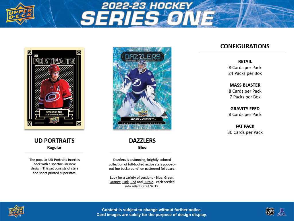 2022-23 Upper Deck NHL Series 1 Blaster Box - Sports Cards Norge