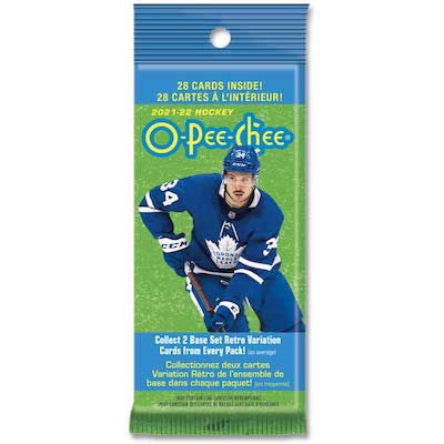 2021-22 Upper Deck NHL O-Pee-Chee Fat Pack - Sports Cards Norge