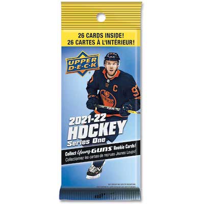 2021-22 Upper Deck NHL Series 1 Fat Pack - Sports Cards Norge