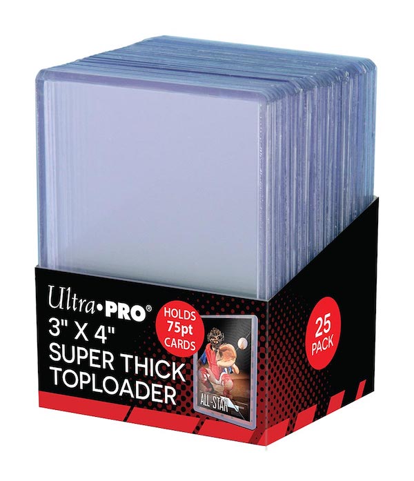 Ultra Pro Toploader 3x4 (75pt) - Sports Cards Norge