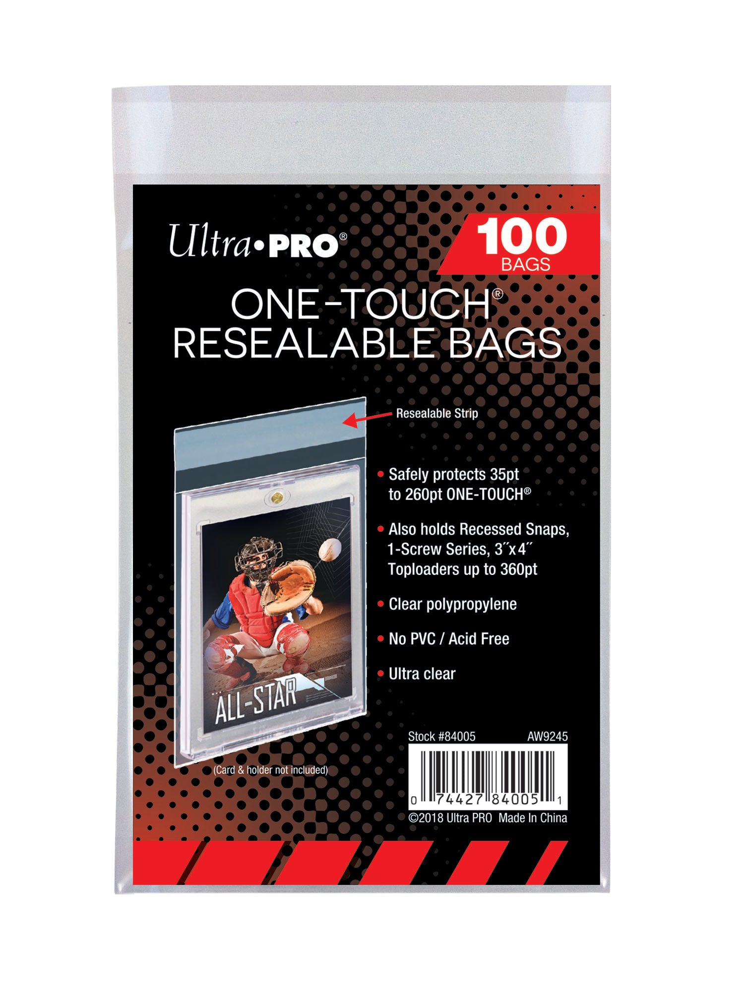 Ultra Pro One-Touch Resealable Bags - Sports Cards Norge